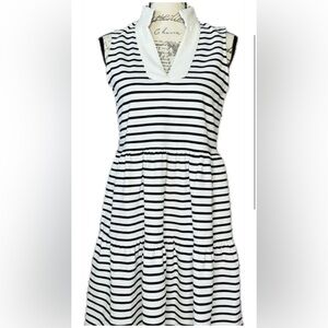 Eliza J Stripped Tiered knee length Dress XS